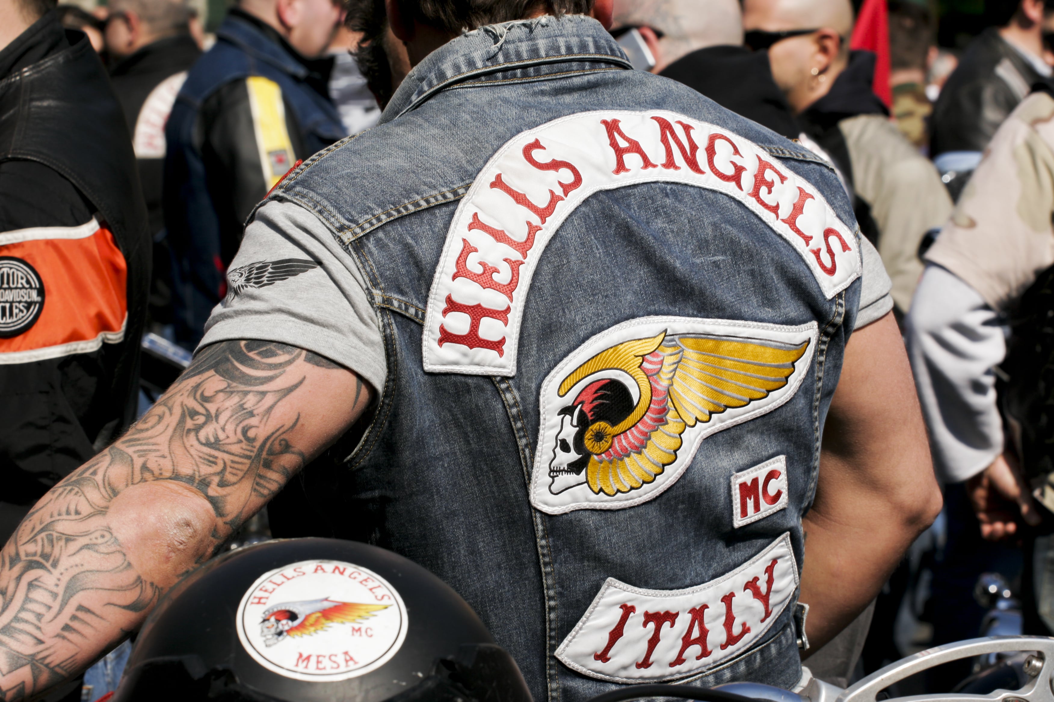 Bei den Hells Angels prangt der "Death's Head" auf den Kutten